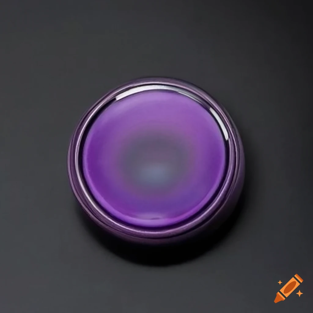 Black and purple campaign button for a lich running for office