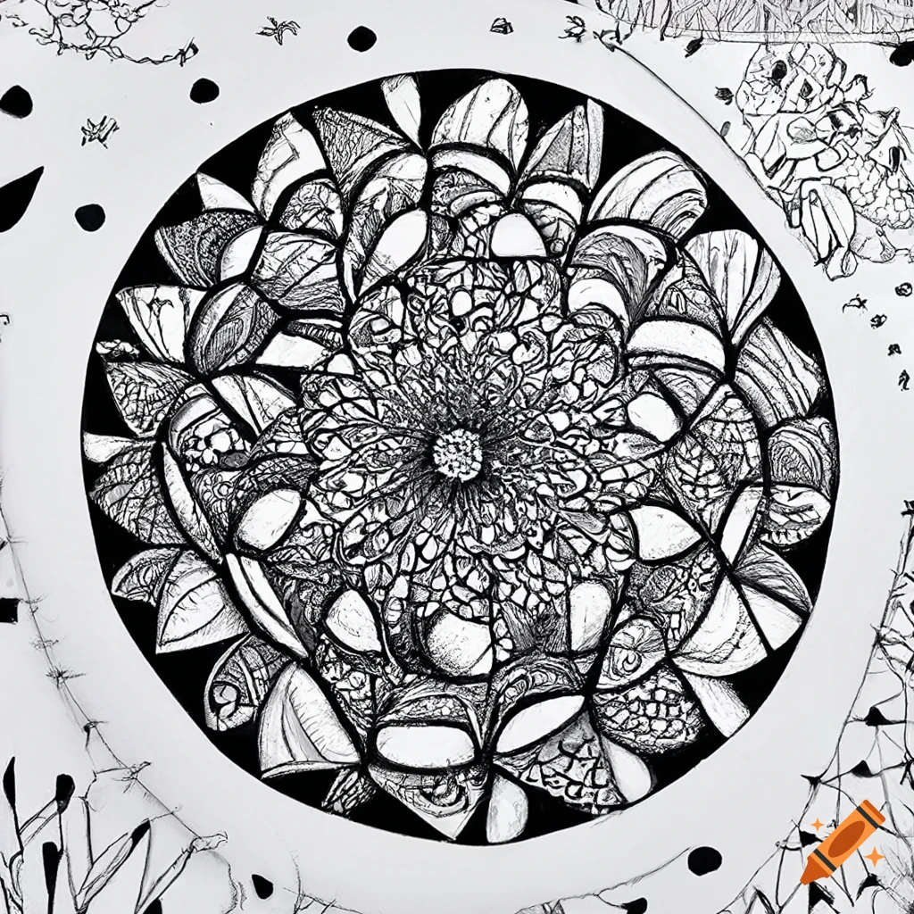 Zentangle art inspired by Mother's Day to express gratitude and love