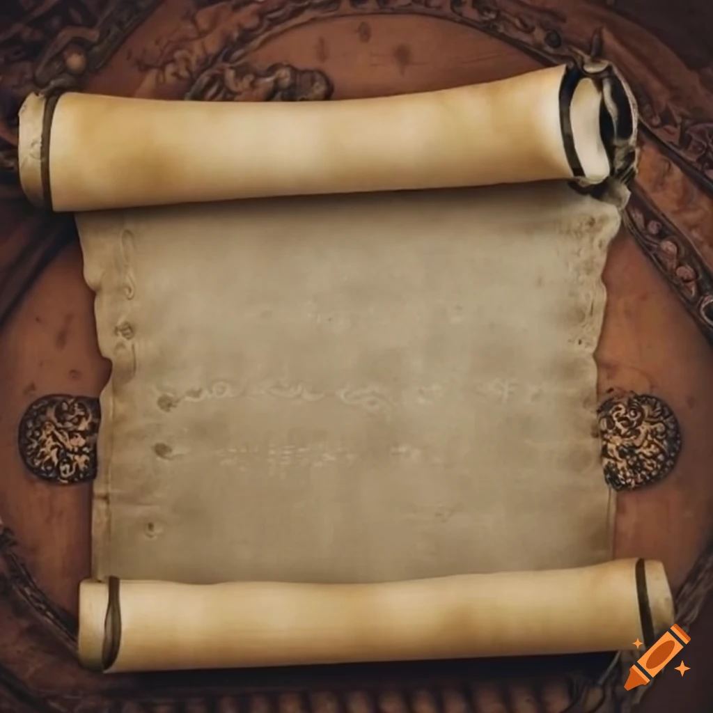 Medieval scroll on craiyon