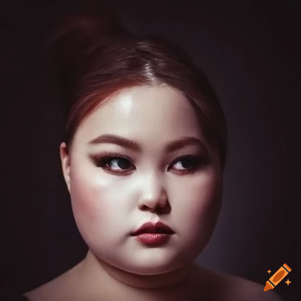 Beautiful shy woman with a positive self-image