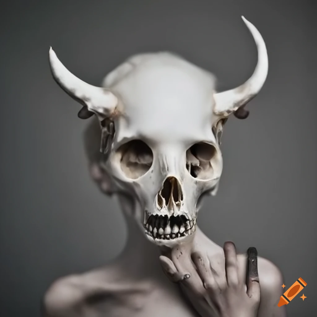 Unusual animal skull