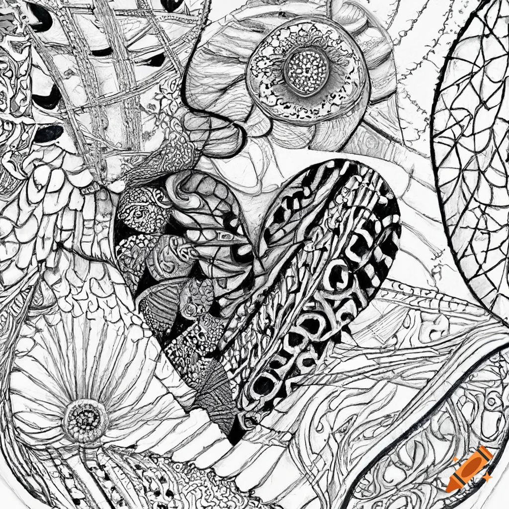 Zentangle art representing finding peace in the busyness of life
