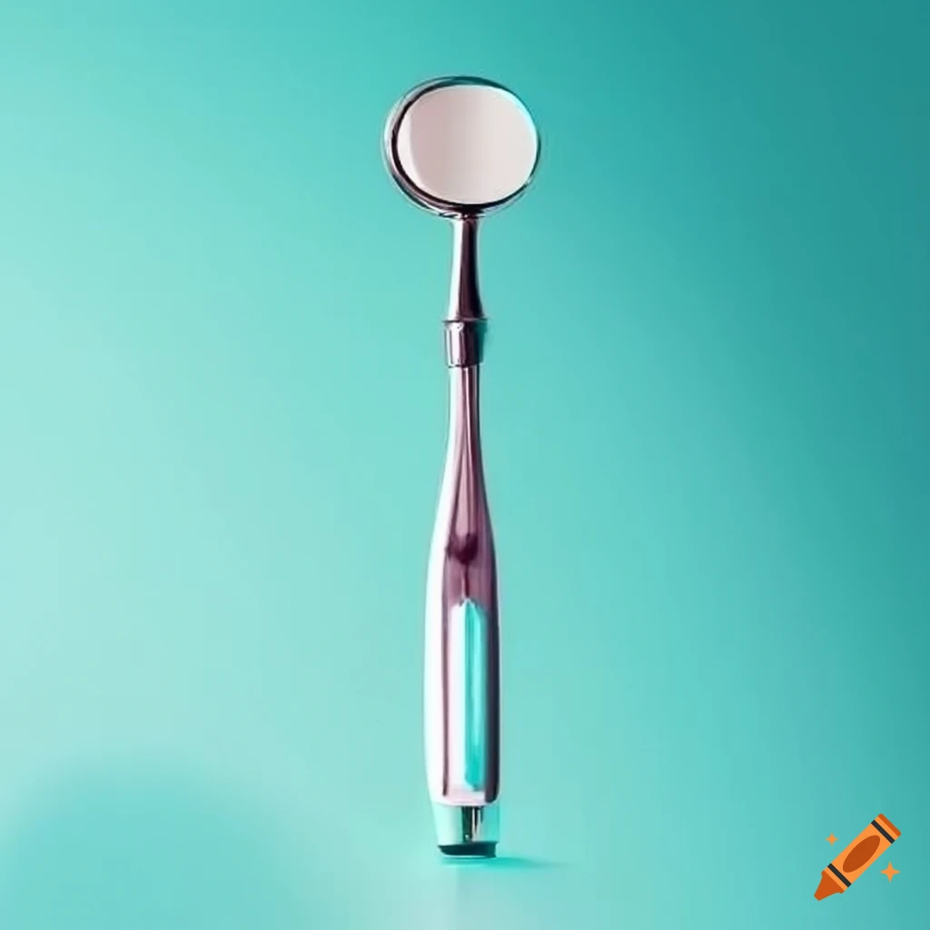 Dental mirror and needle combined product for oral care