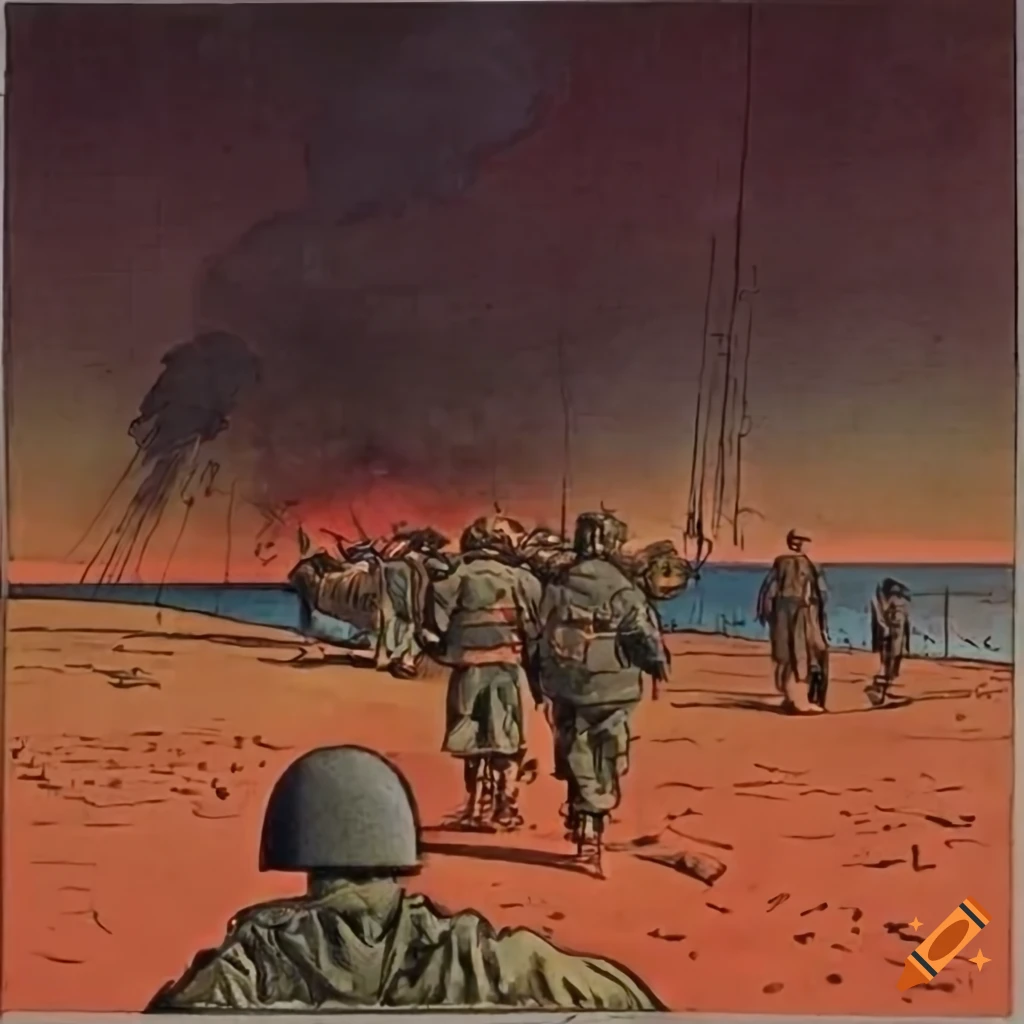D-Day landing on Normandy, 1944 by Moebius in high definition