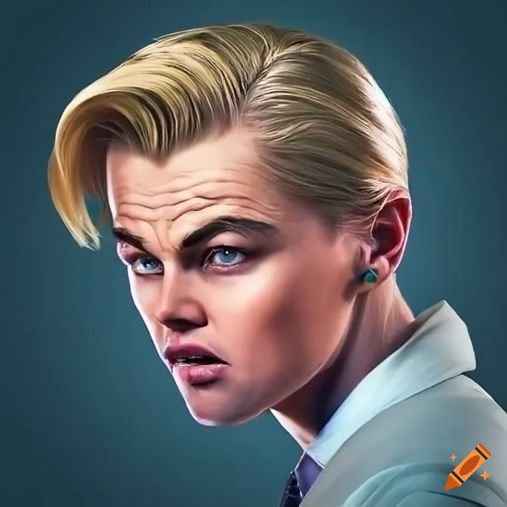 Blonde scientist resembling Leonardo DiCaprio yelling at someone