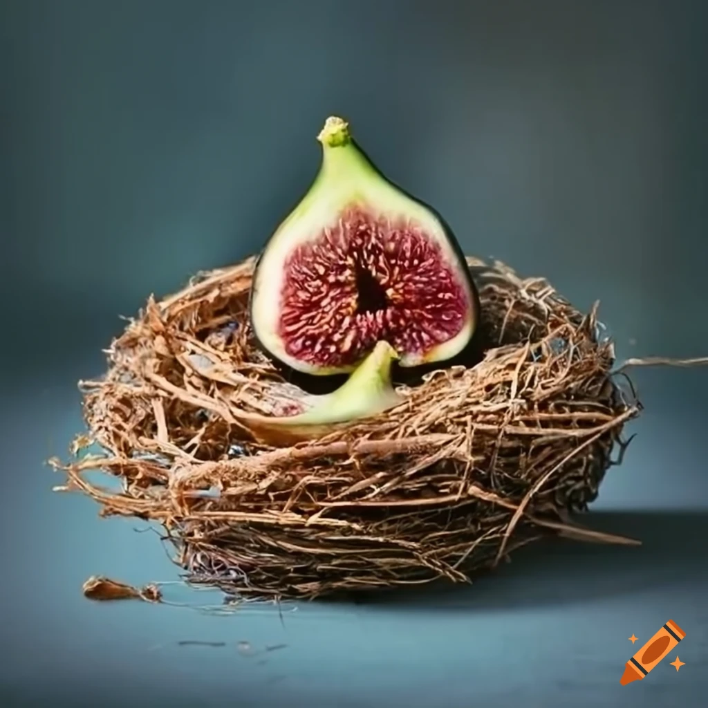 Fig fruit next to eggs