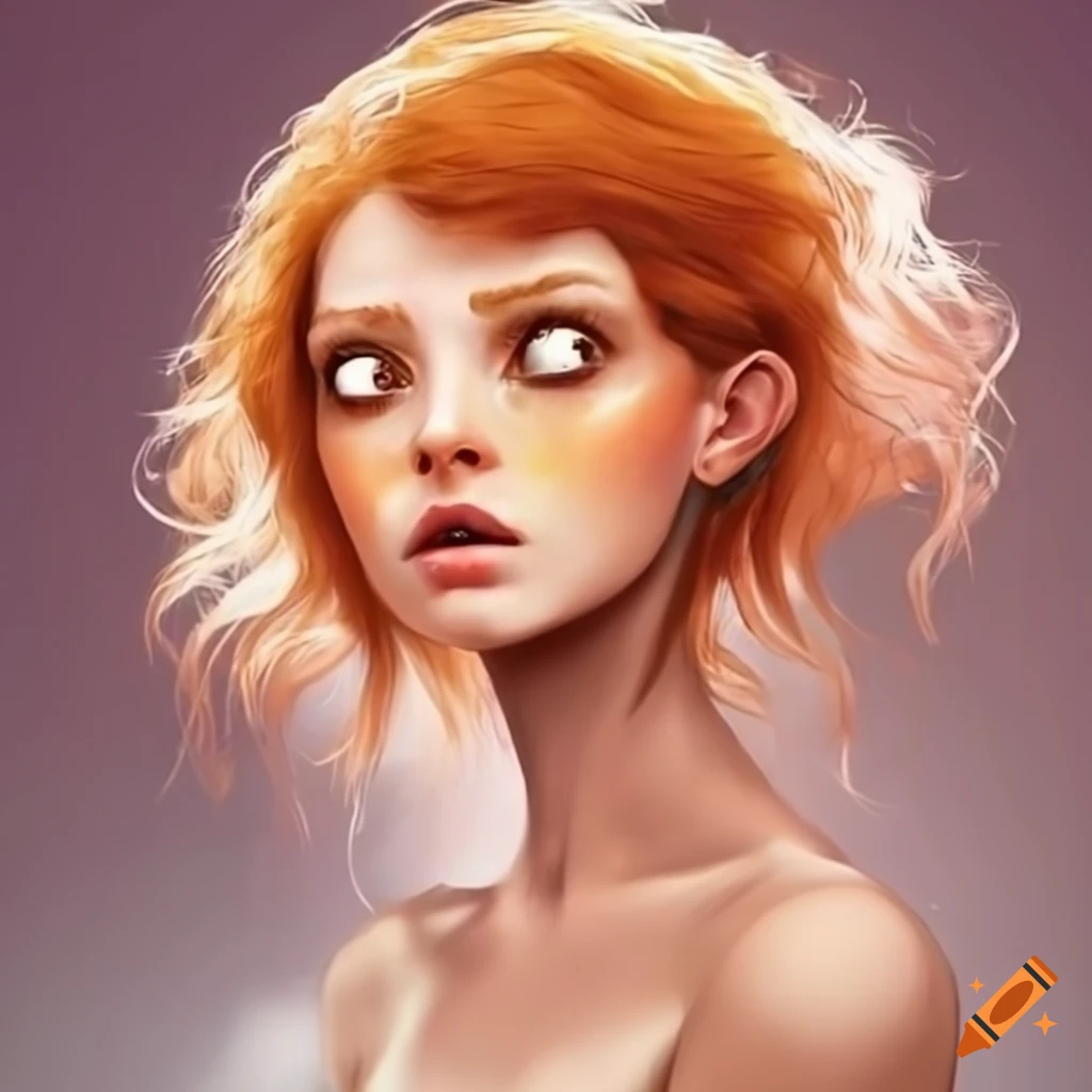 Confused ginger girl