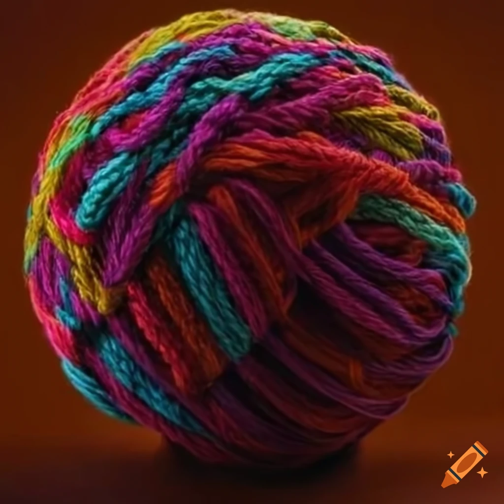 World's largest ball of yarn on Craiyon