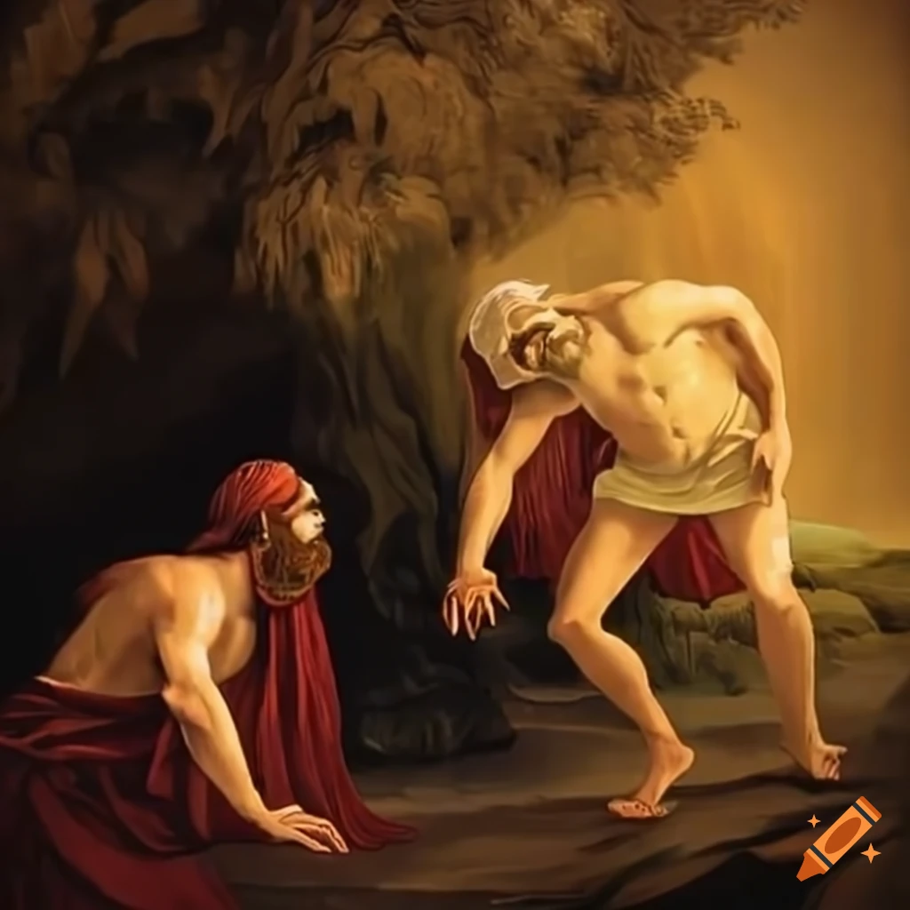 Adam taking his first steps from the Biblical context