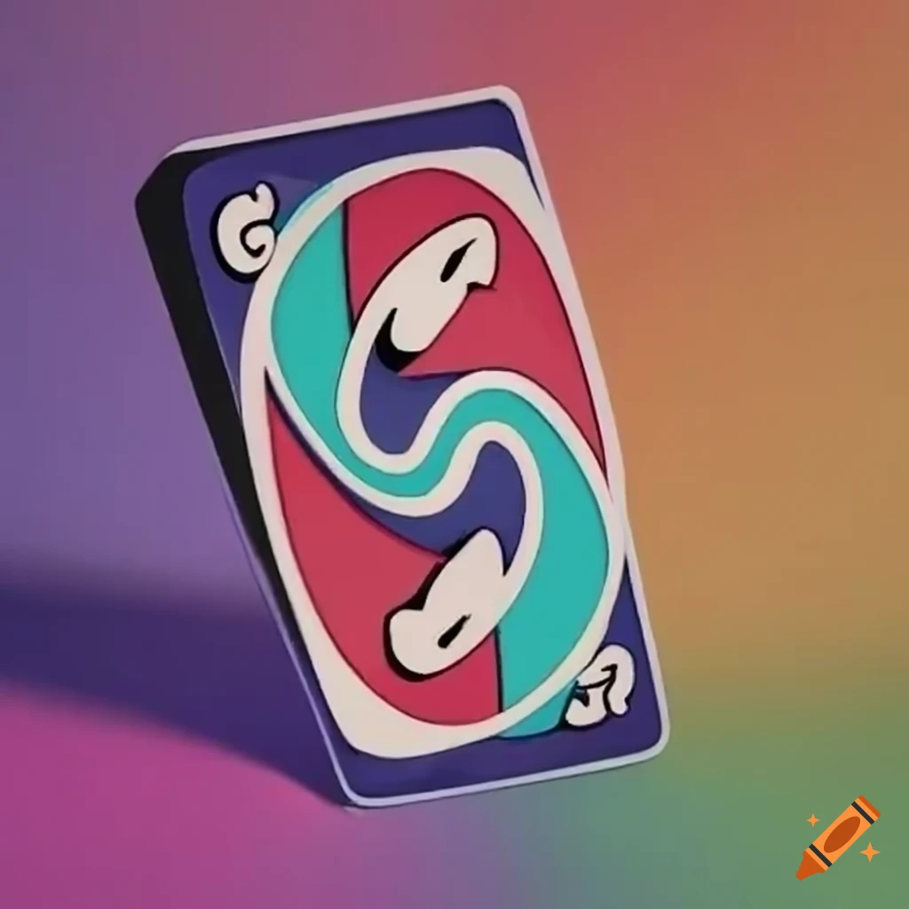Community of UNO-reverse cards in a cartoon style