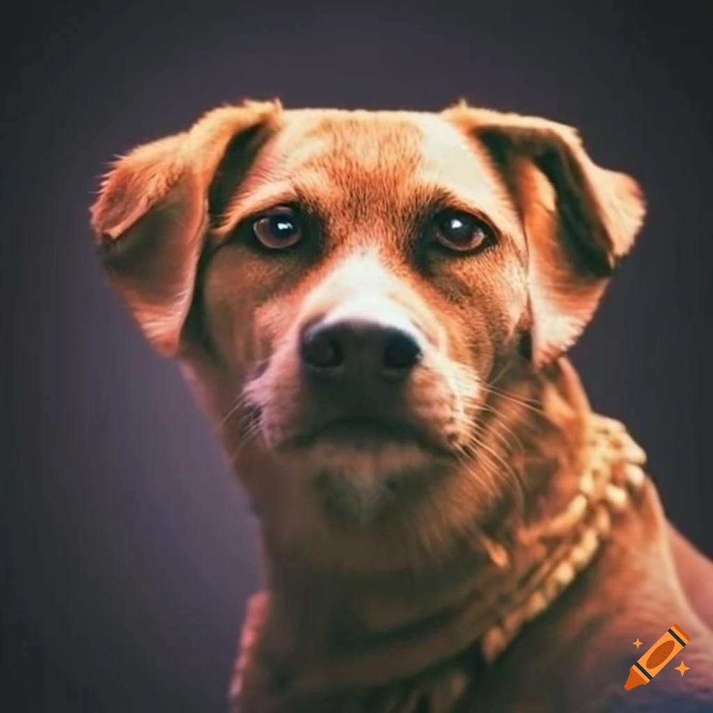 Dog with bug eyes on Craiyon