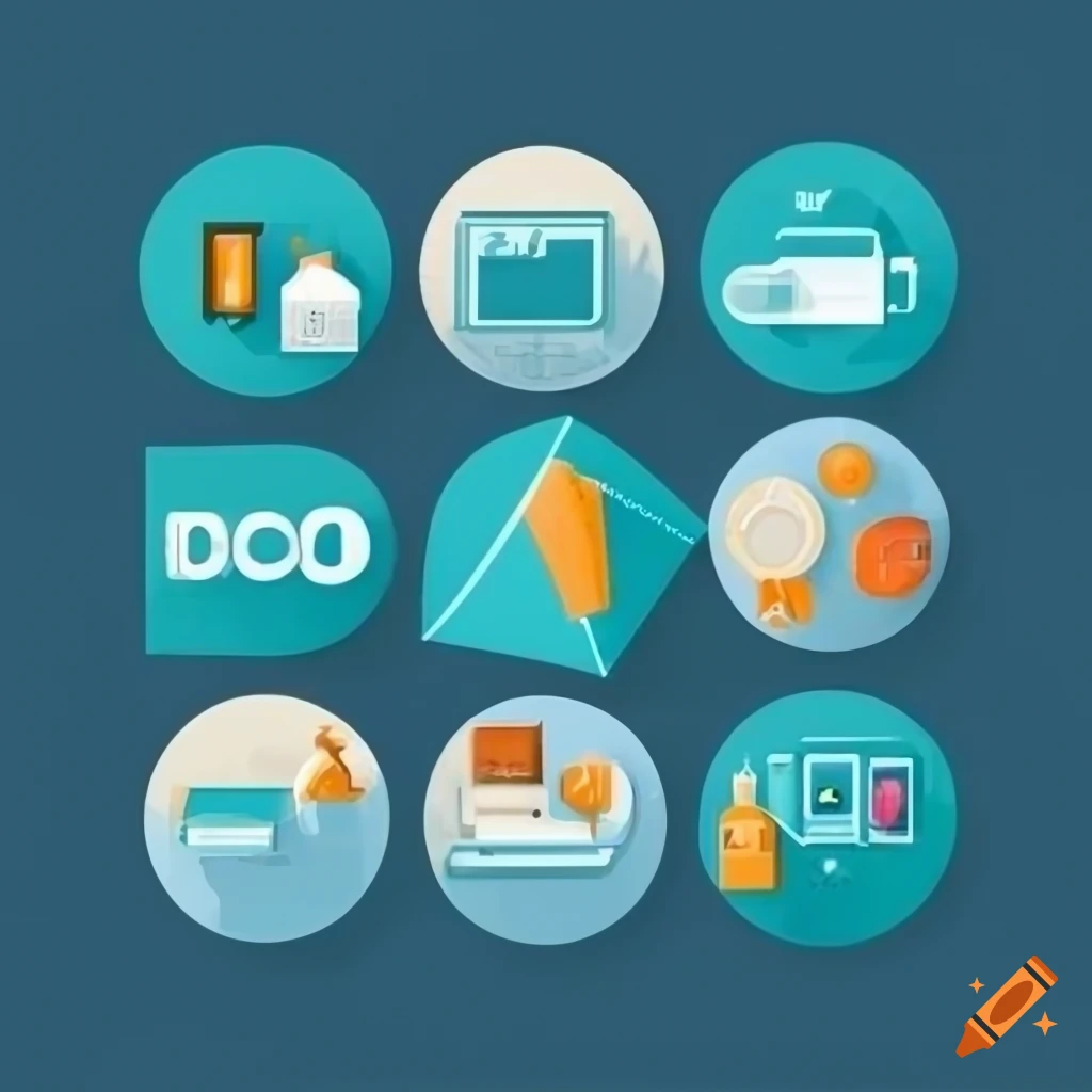 Collage of digital marketing channel icons for SEO, social media, email, and PPC
