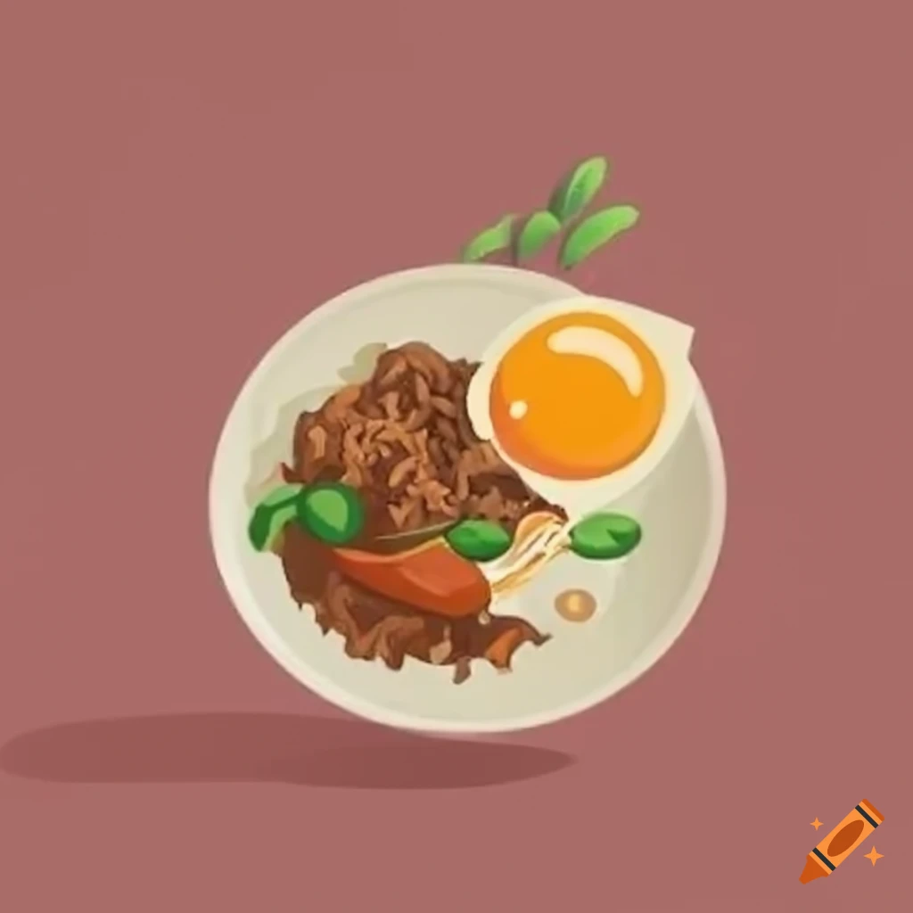 Plate of fried rice, egg, and chicken