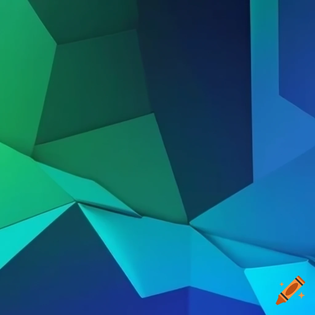 Geometric shapes in light blue and cyan colors on phone resolution