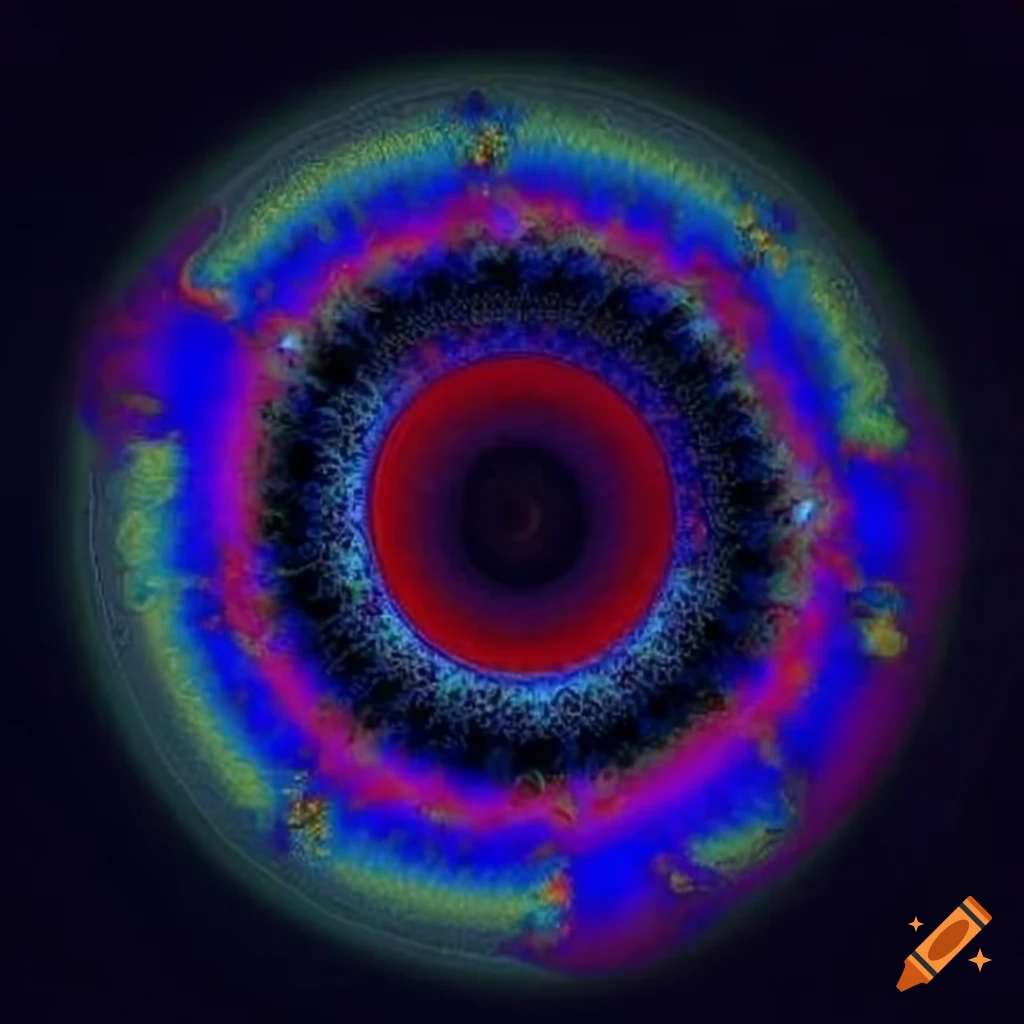 Fractal depiction of a powerful deity with super abilities