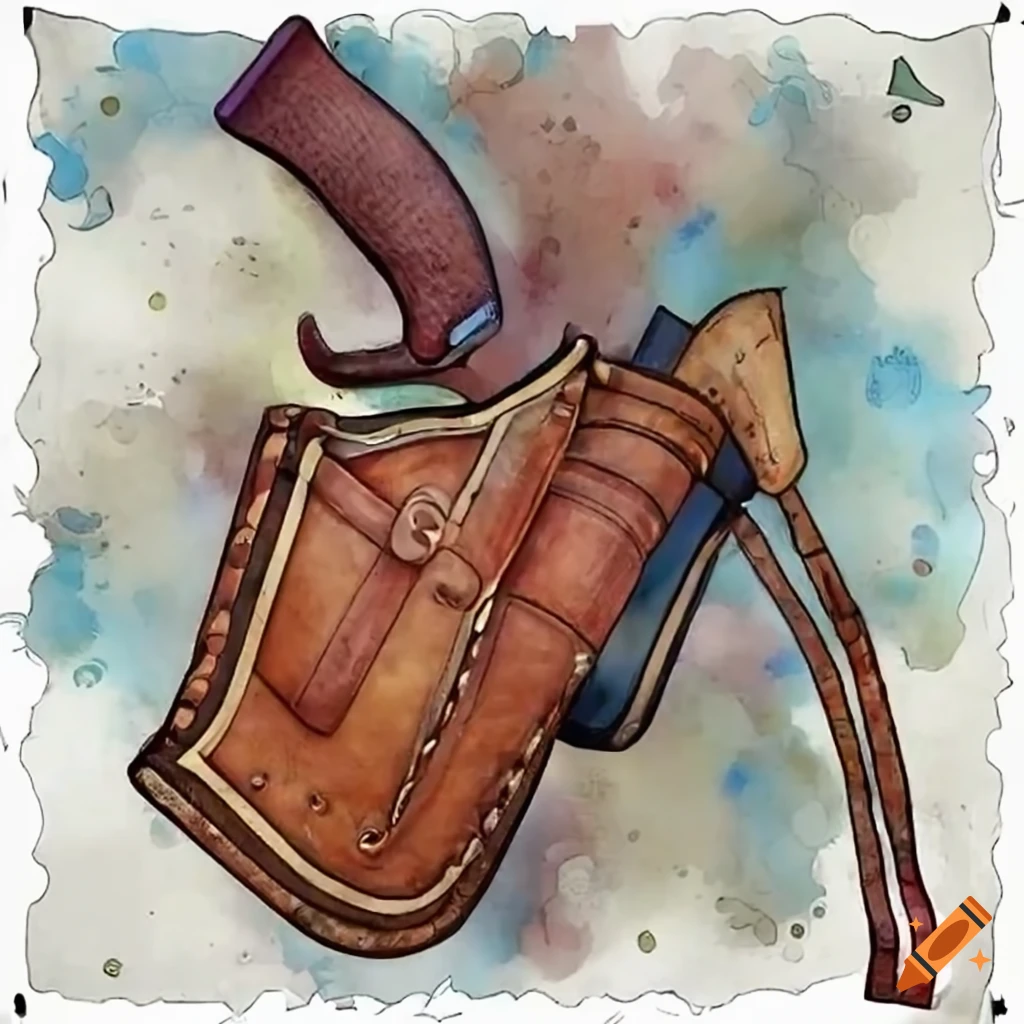 Cartoon cowboy holster
