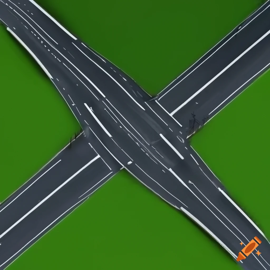 Modern isometric view of a stunning 3D road infrastructure