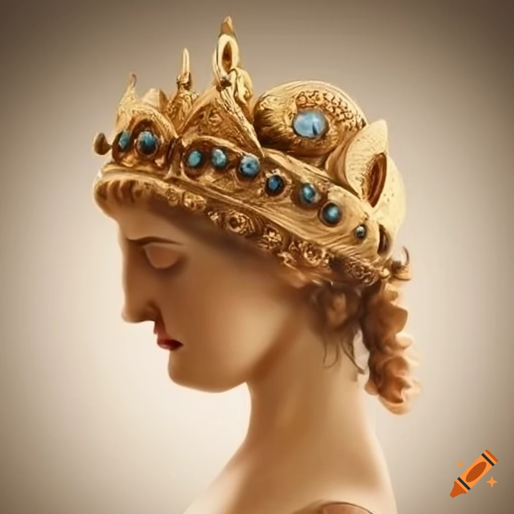 Ancient Greek crown with inscription 'pebis'