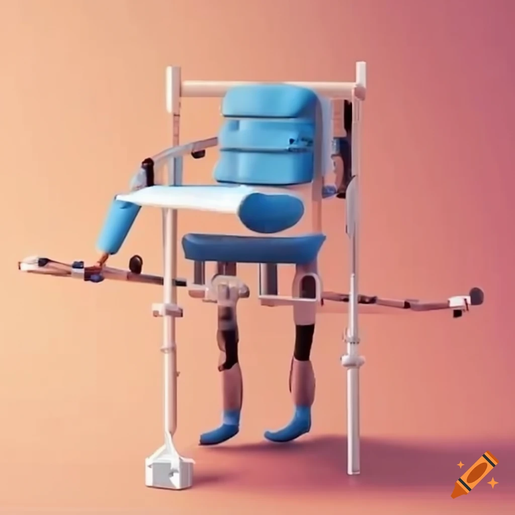 Ventilated patient during rehabilitation