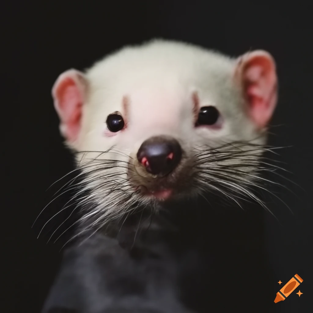 Tasmanian devils playing together, one black and one albino