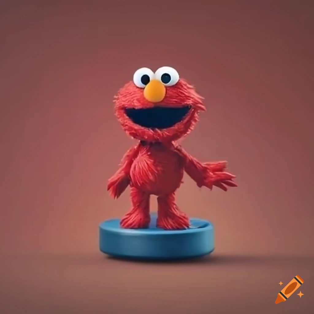Elmo as an Amiibo