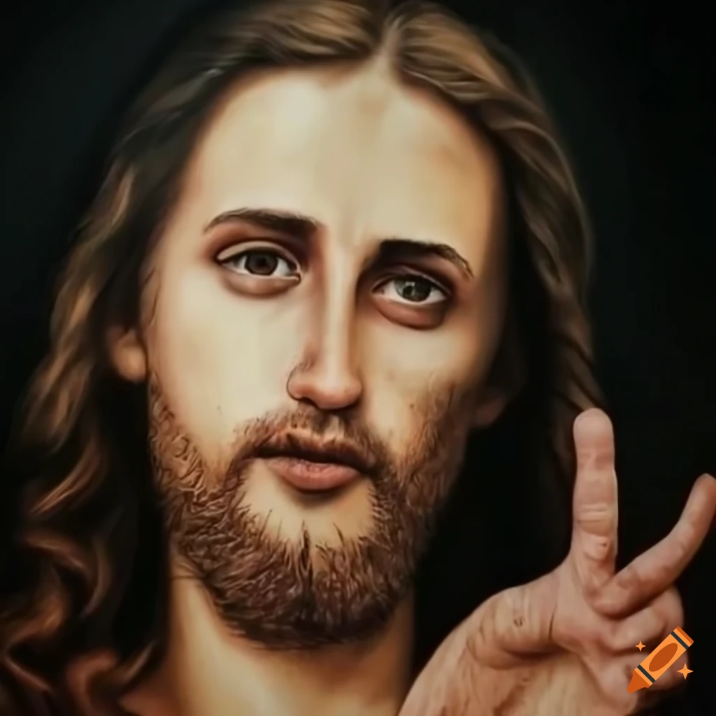 Hyperrealistic image of Jesus Christ