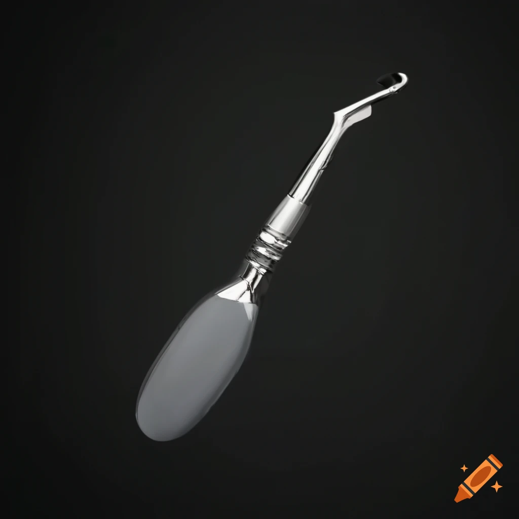 Dental mirror and needle combined in one product