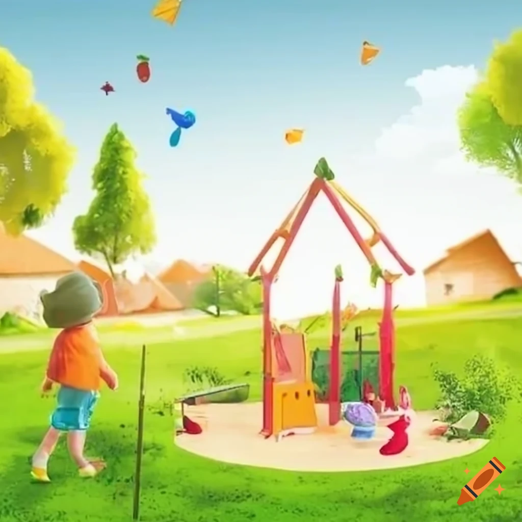 Outdoor play-space for children