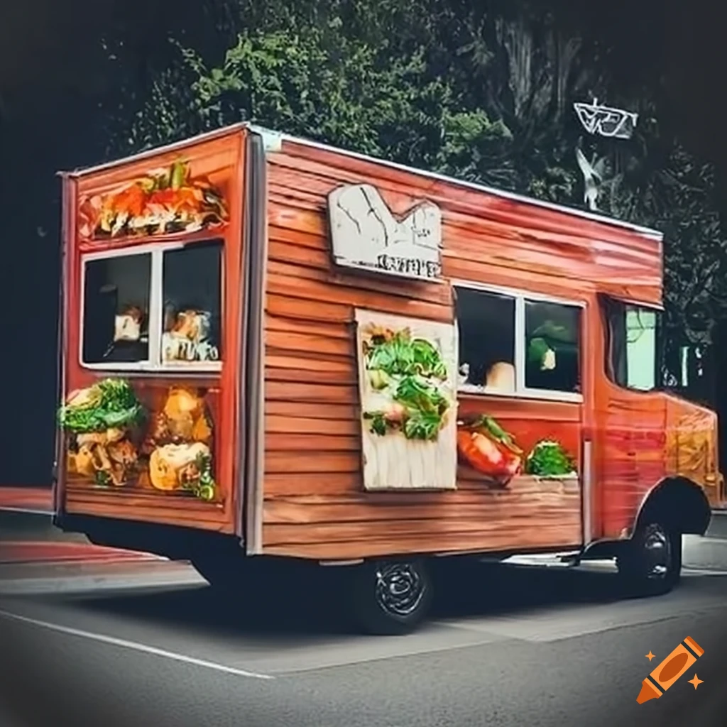 A food truck shaped like a taco
