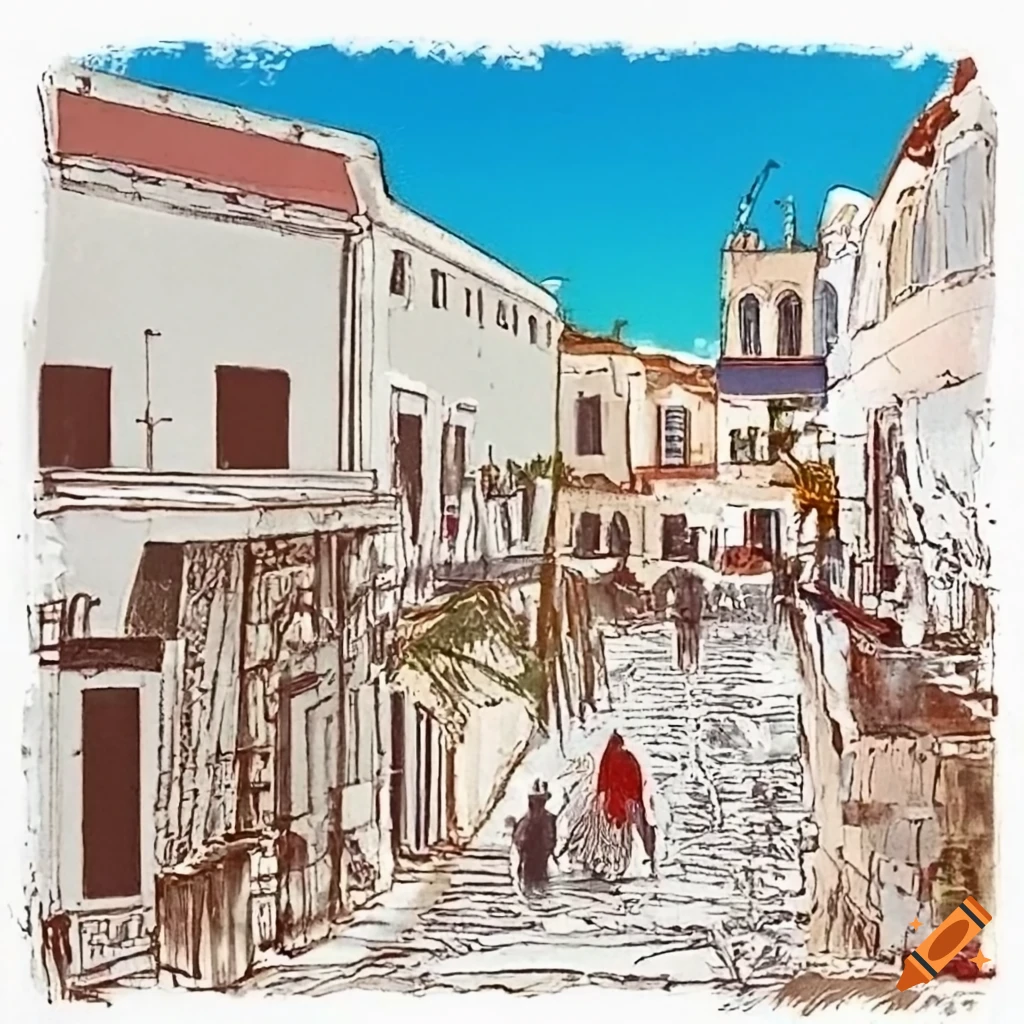 Postcard-style view of Greece