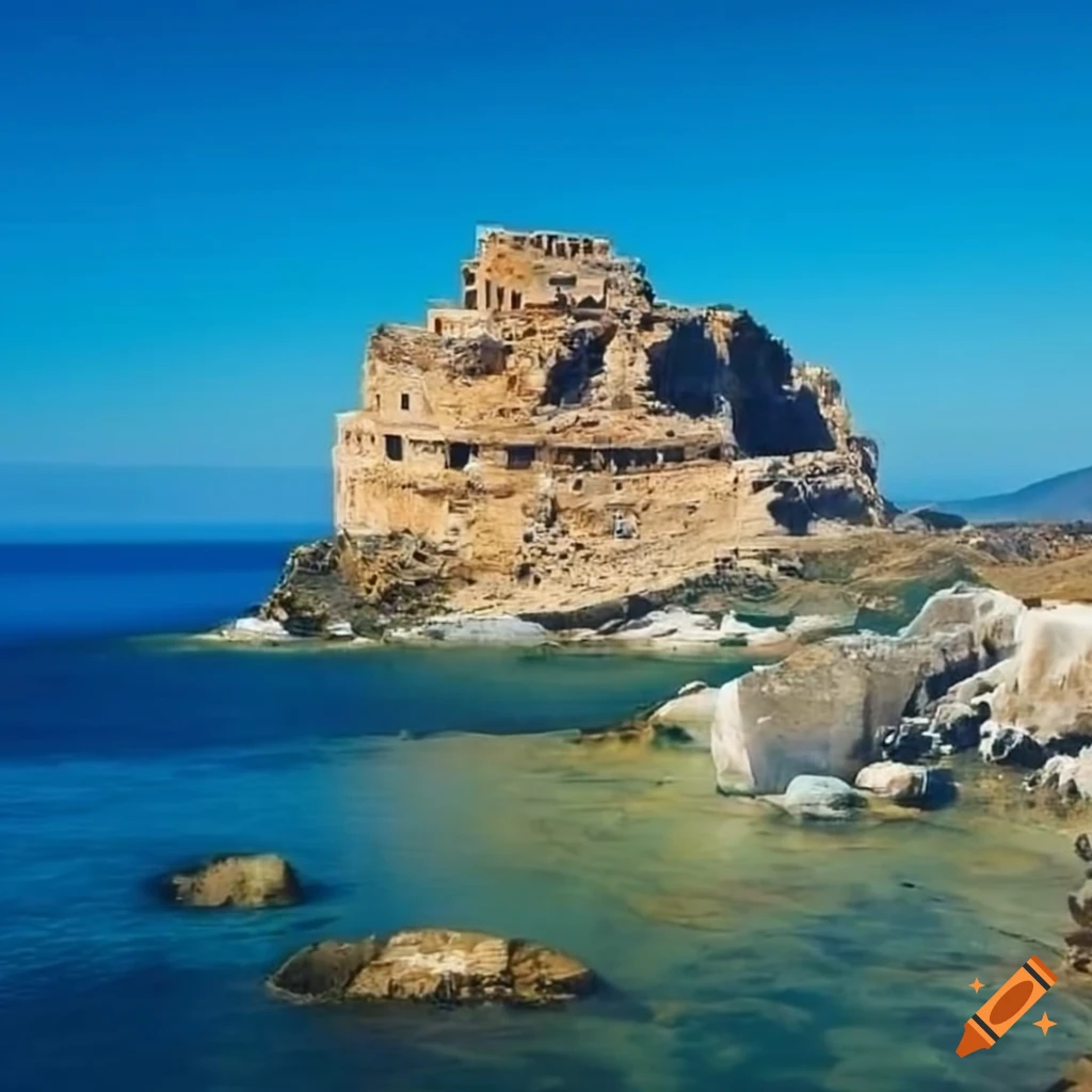 Beautiful view of Crete island