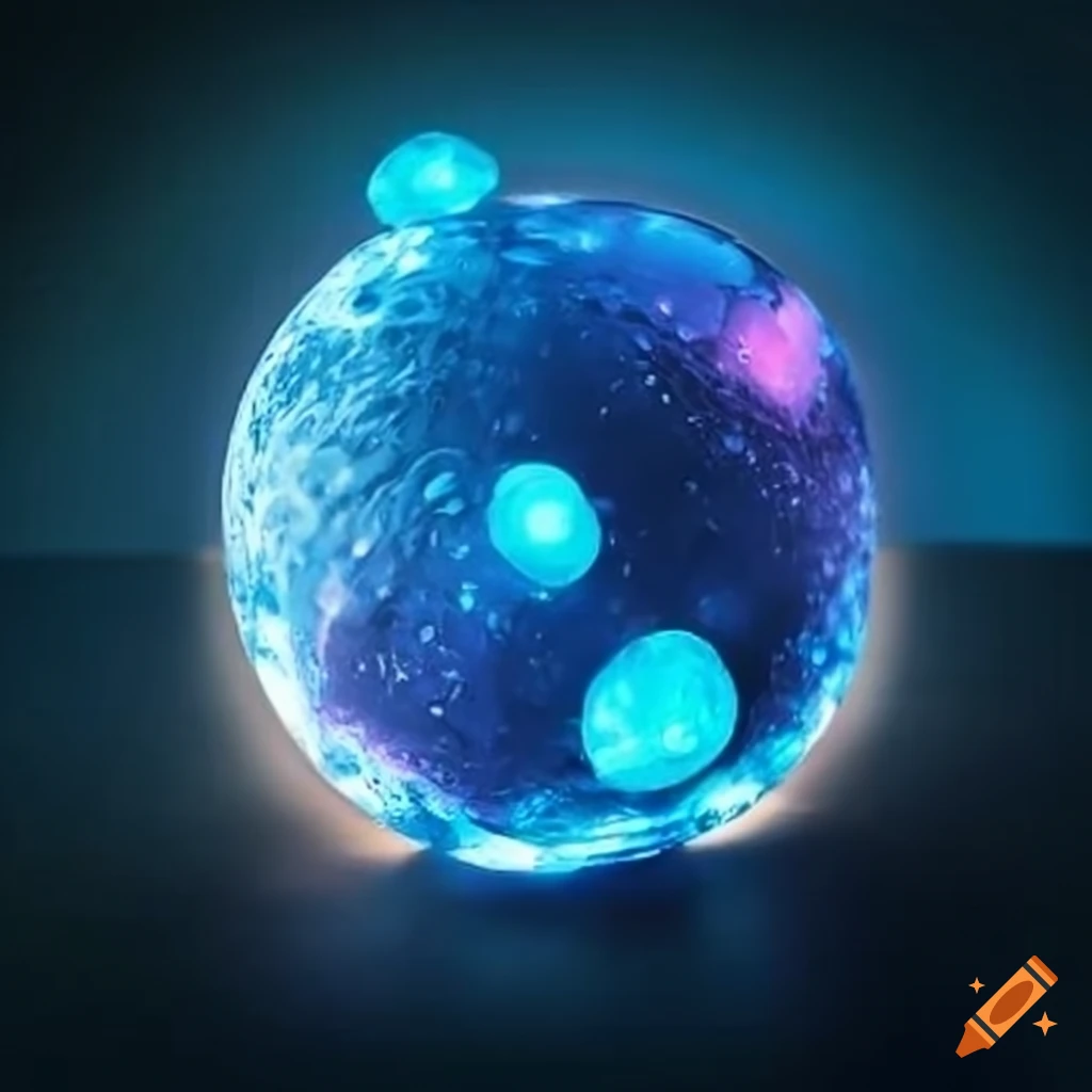 Glowing ice ball
