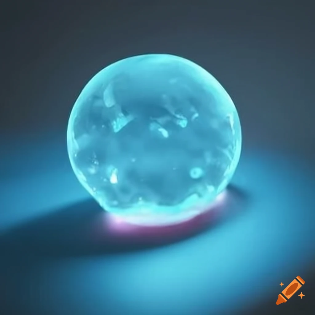 Glowing ice ball