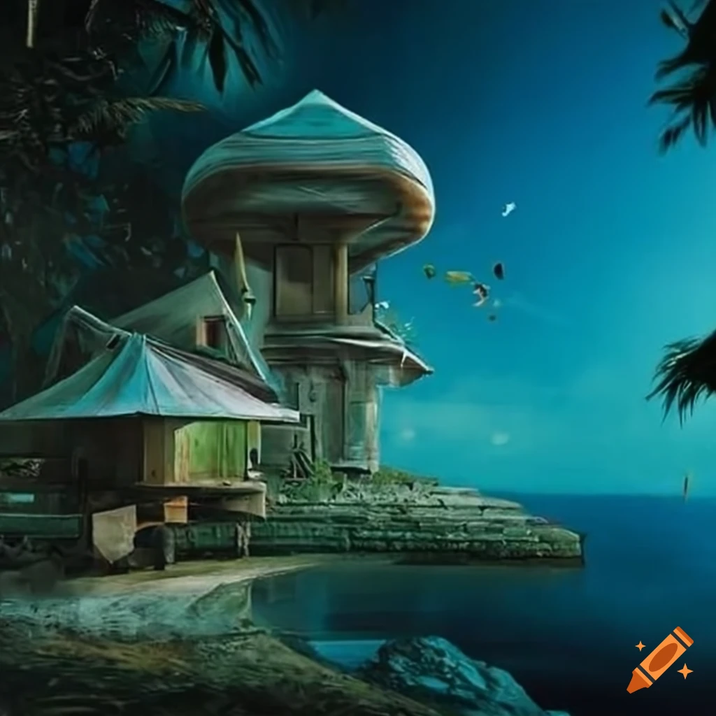 Retro-futurism bahay kubo