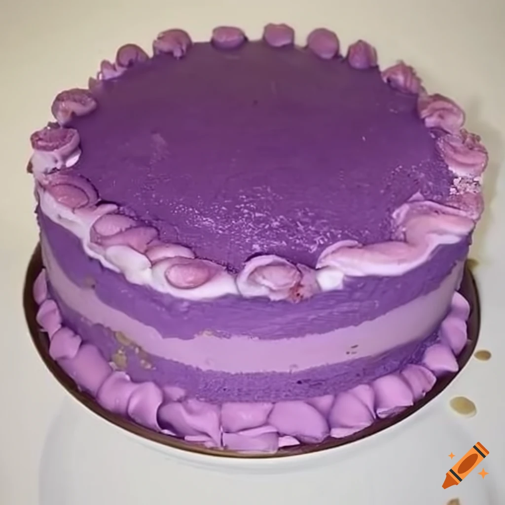 Ube lees cake
