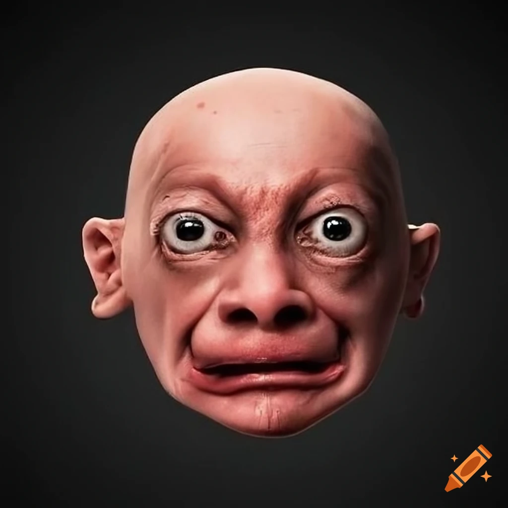 Abstract and quirky face portrayal
