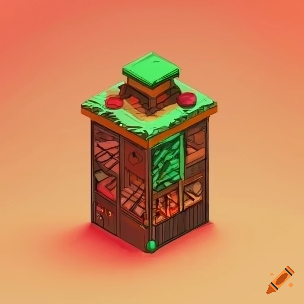 Music RPG tiles in isometric view