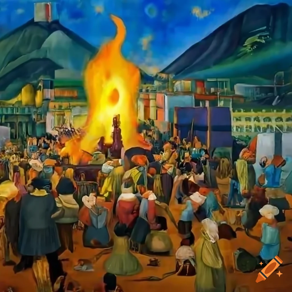 Diego Rivera futuristic painting of The Time Machine in high resolution ...