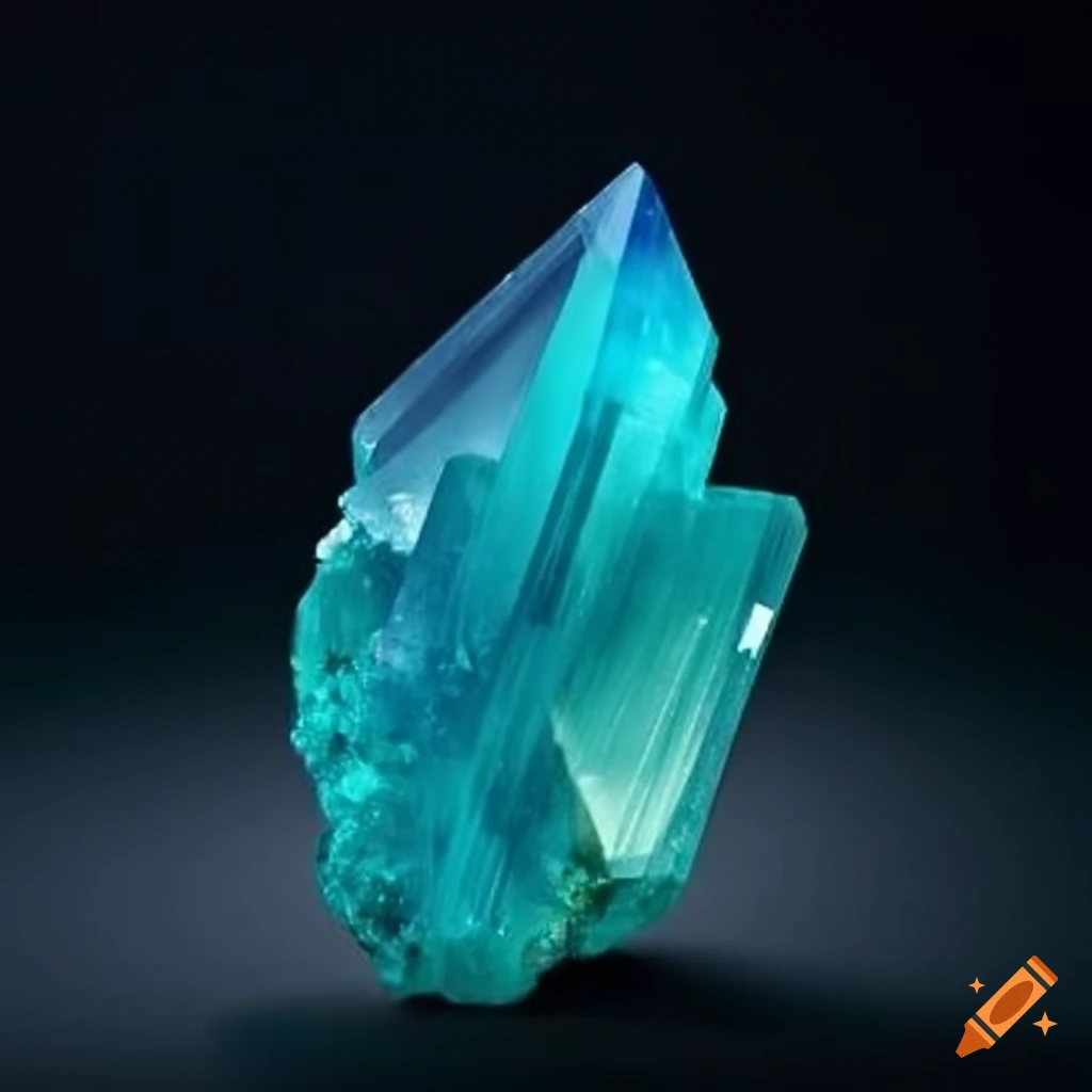Jet propulsion mineral crystals