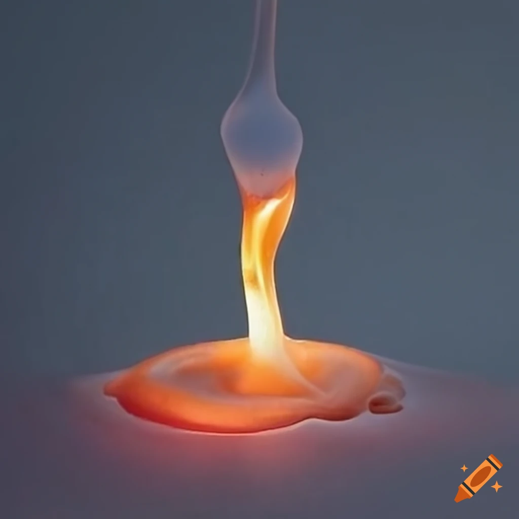 Melting hot glue on objects on Craiyon