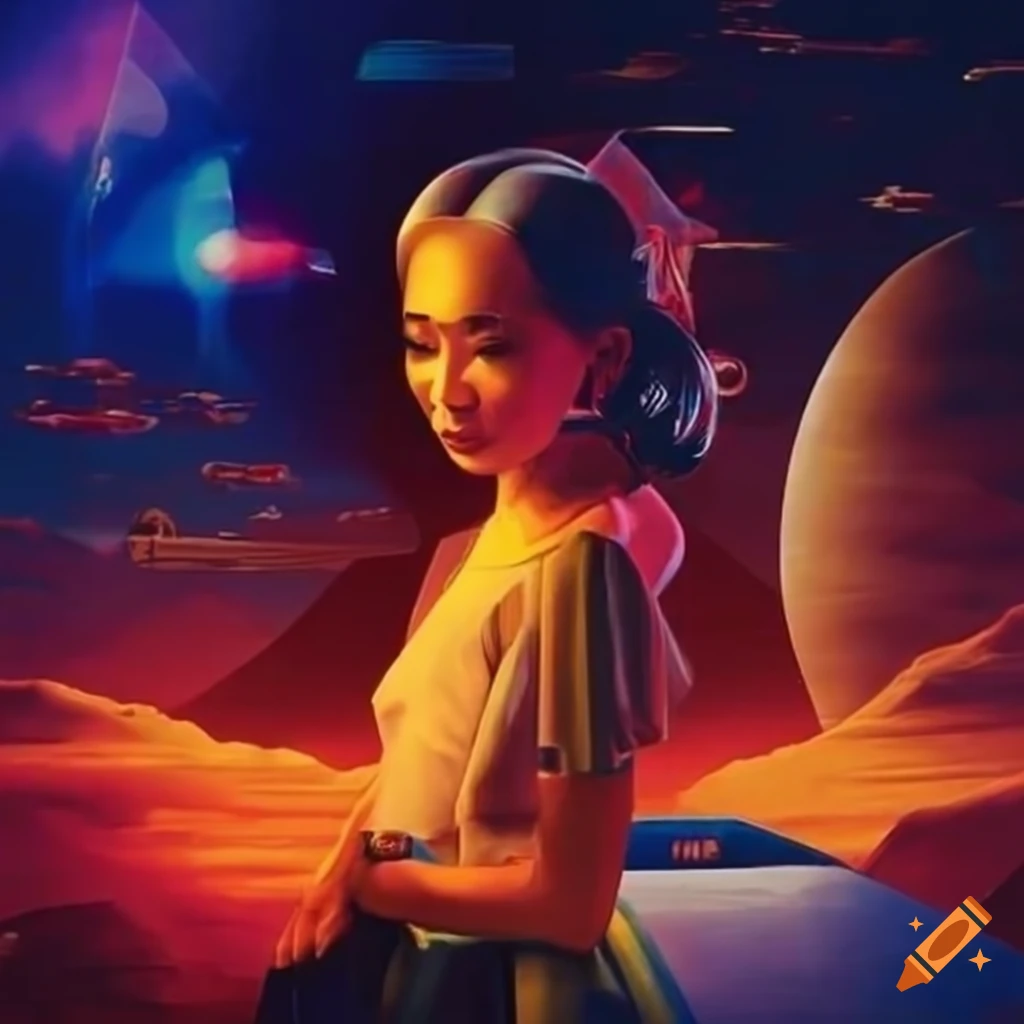 Retro-futurism Filipino style artwork