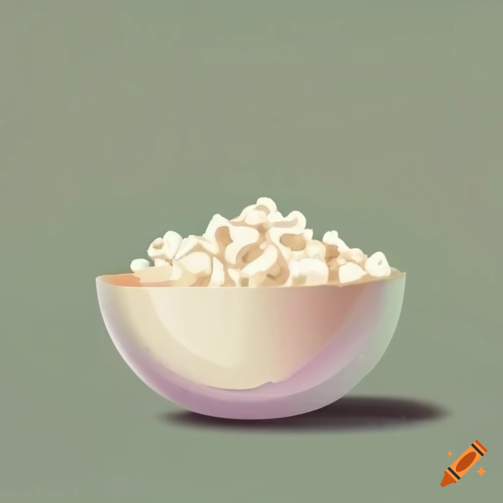 Minimalist cottage cheese on plain background