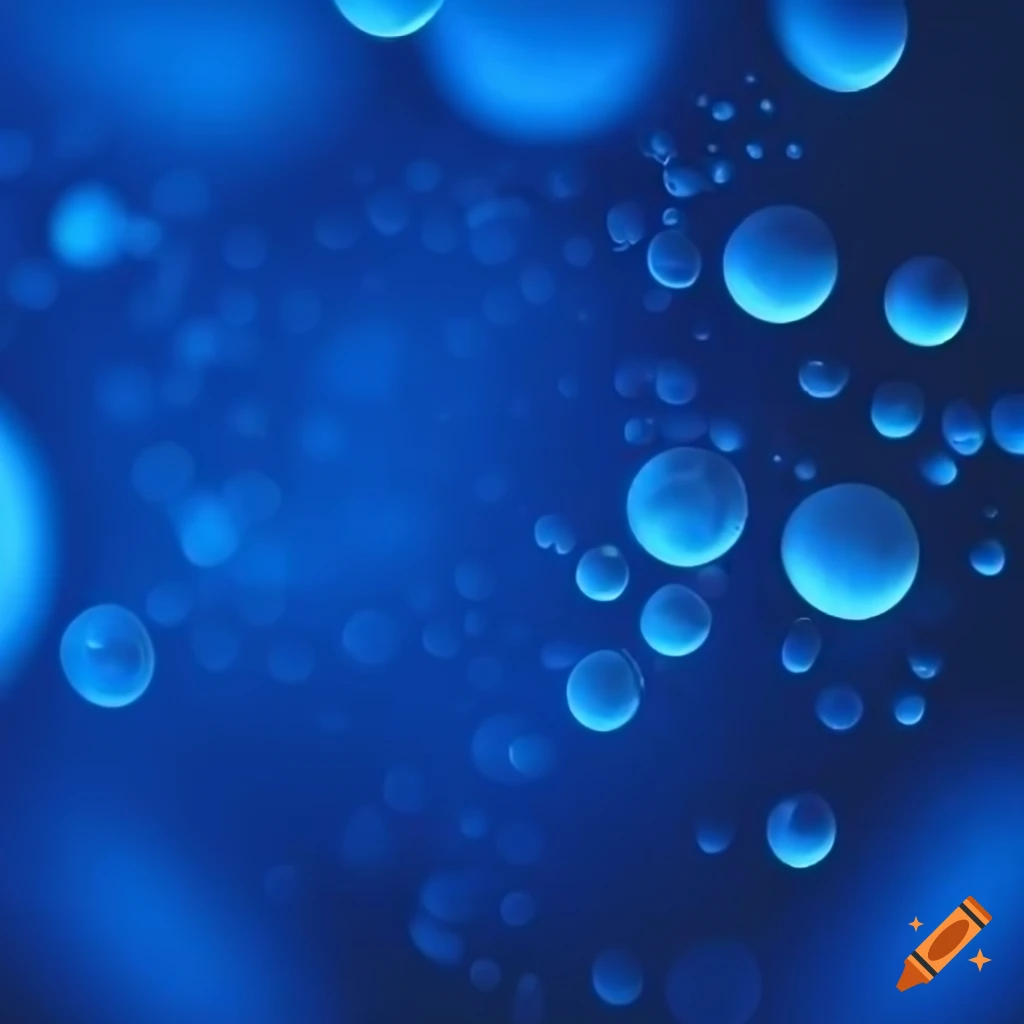 Blue bubble background pattern
