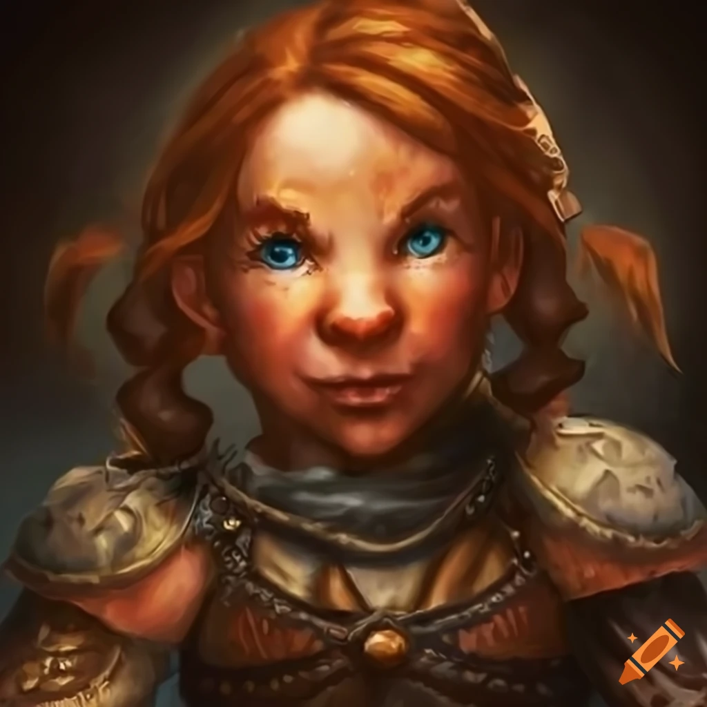 Female dwarven child character