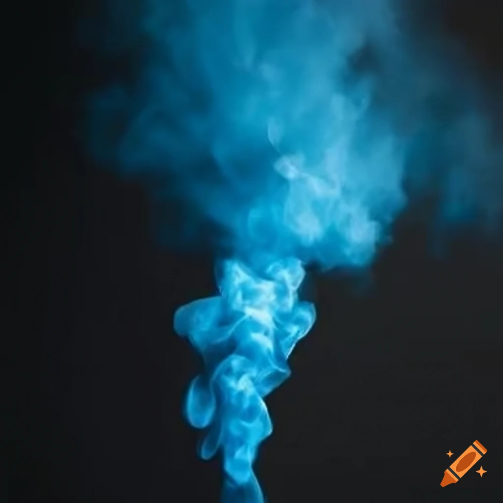 Blue smoke effect in a unity scene