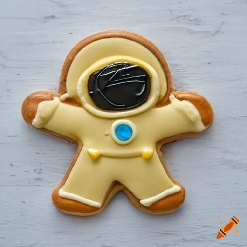 Astronaut-shaped cookie