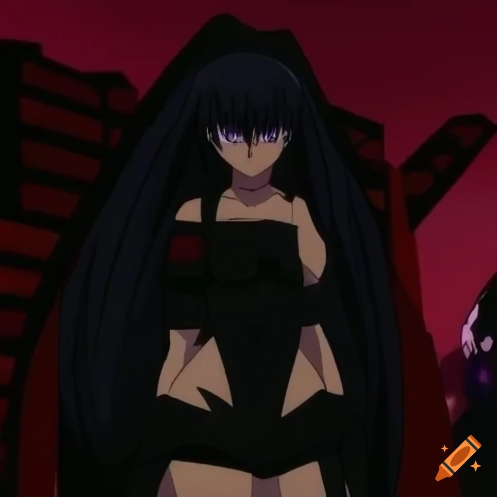 Shiny 3D black diamond with an anime vibe from the 2000s