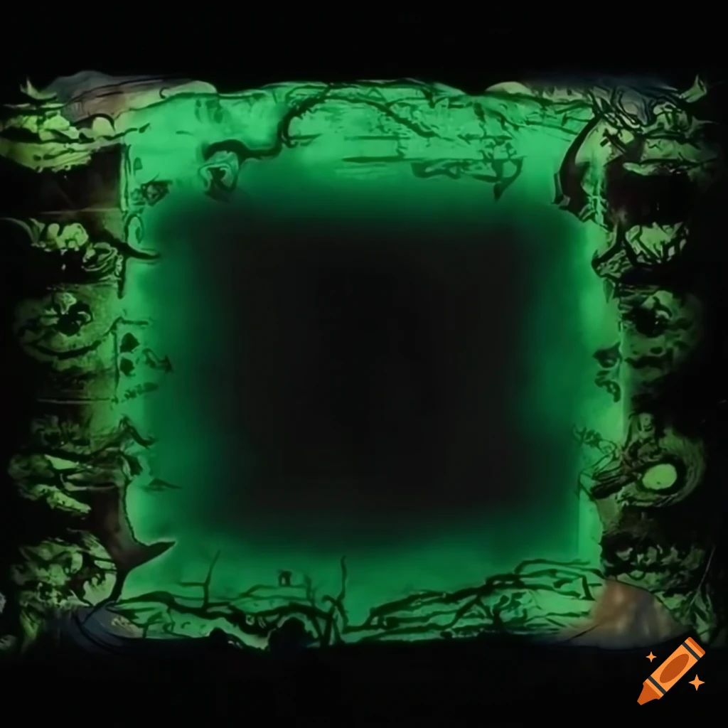 Scrapbooking page with wrestling mat design in green, white, and black