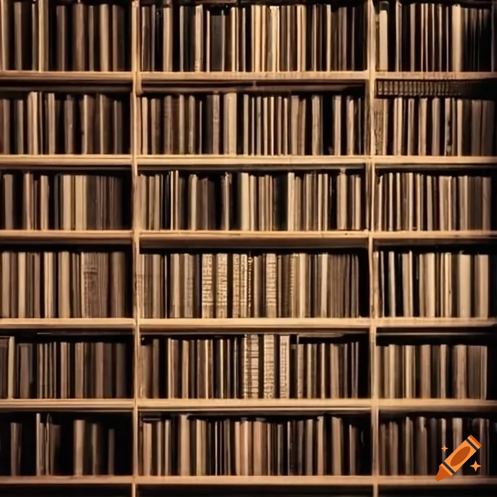 Bookshelf with hidden morse code in books
