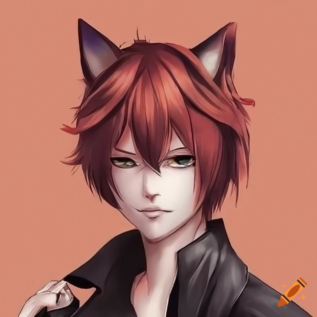 Anime boy wearing a fox mask